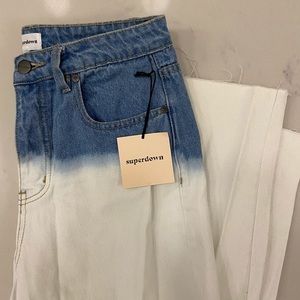 Superdown Acid Face Wash Tie Dye Jeans